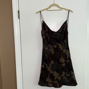 Alice + Olivia Harmon camo dress